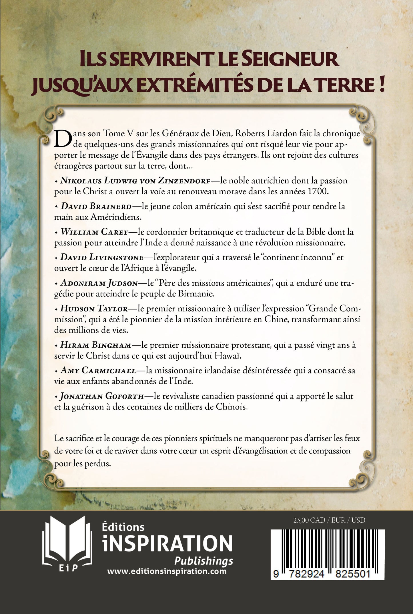 Les missionnaires - Les généraux de Dieu Tome V