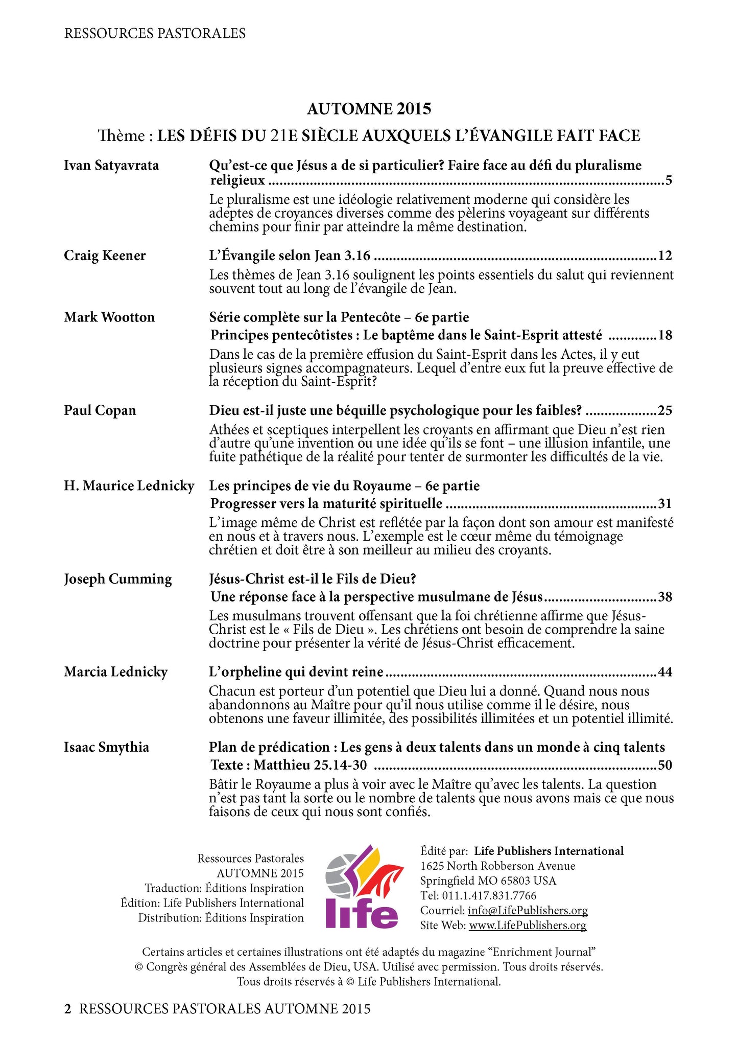 Le discipolat: Le mandat oublié | Ressources pastorales numéro 9