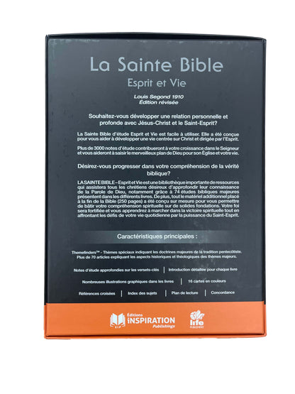 Bible Esprit et Vie | Deluxe Cuir Bleu | Coffret rigide | Modèle 2025