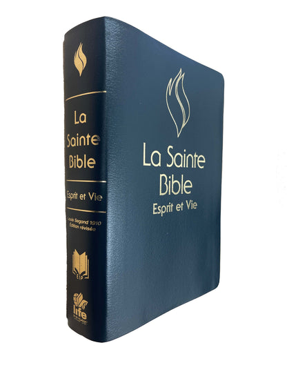 Bible Esprit et Vie | Deluxe Cuir Bleu | Coffret rigide | Modèle 2025