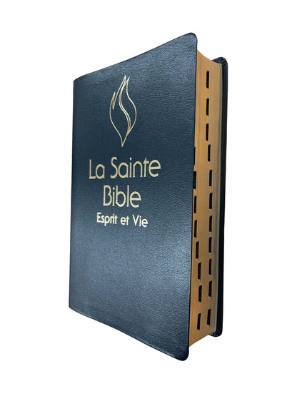 Bible Esprit et Vie | Deluxe Cuir Bleu | Coffret rigide | Modèle 2025