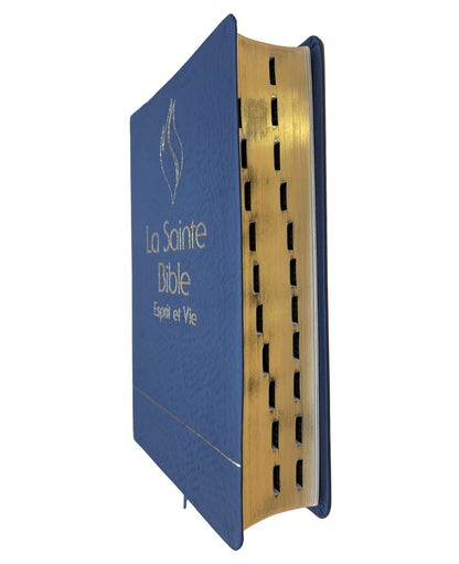 Bible Esprit et Vie | PU Souple Bleu | Modèle 2025