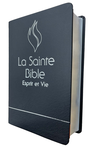 Bible Esprit et Vie | PU Souple Noir | Modèle 2025