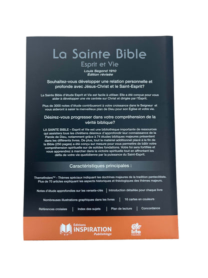 Bible Esprit et Vie | Rigide Noir | Modèle 2025