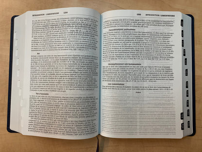 Bible Esprit et Vie Edition Deluxe Cuir Bleu - Boutique iNSPIRATION