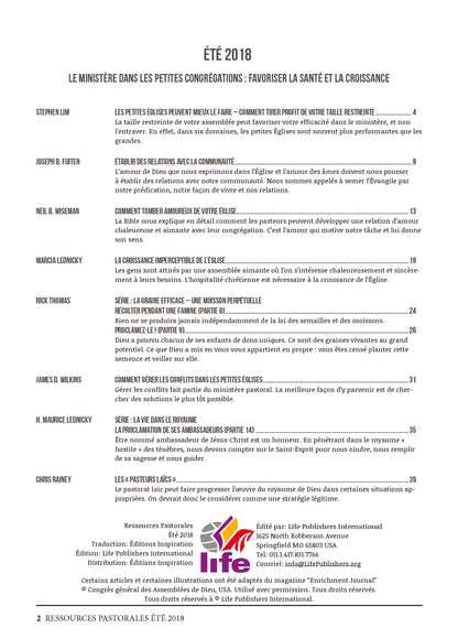 Le ministère dans les petites congrégations | Ressources pastorales numéro 14