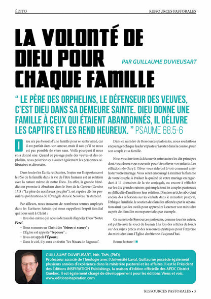 Rester dans la course pour son couple et sa famille | Ressources pastorales numéro 24